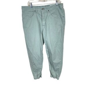 Rag & Bone buttonfly casual pants Seagram green women’s 33 cinched ankle